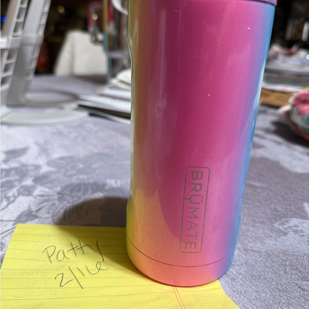 Hopsulator Slim glitter rainbow BrüMate